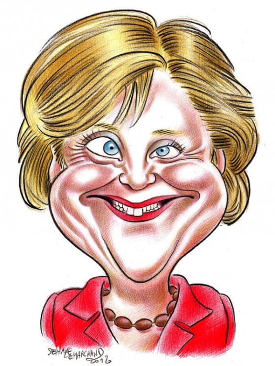 caricature de Angela Merkel