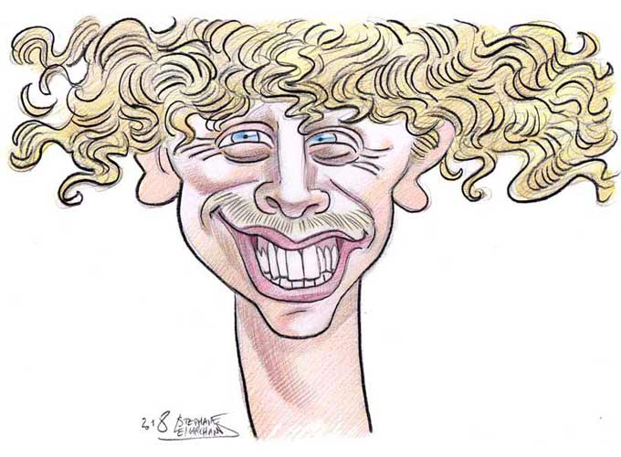 Caricature de Norman, célèbre youtuber