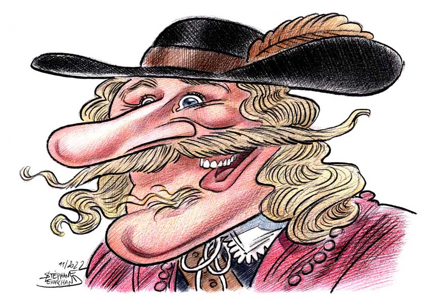 caricature de Depardieu, acteur