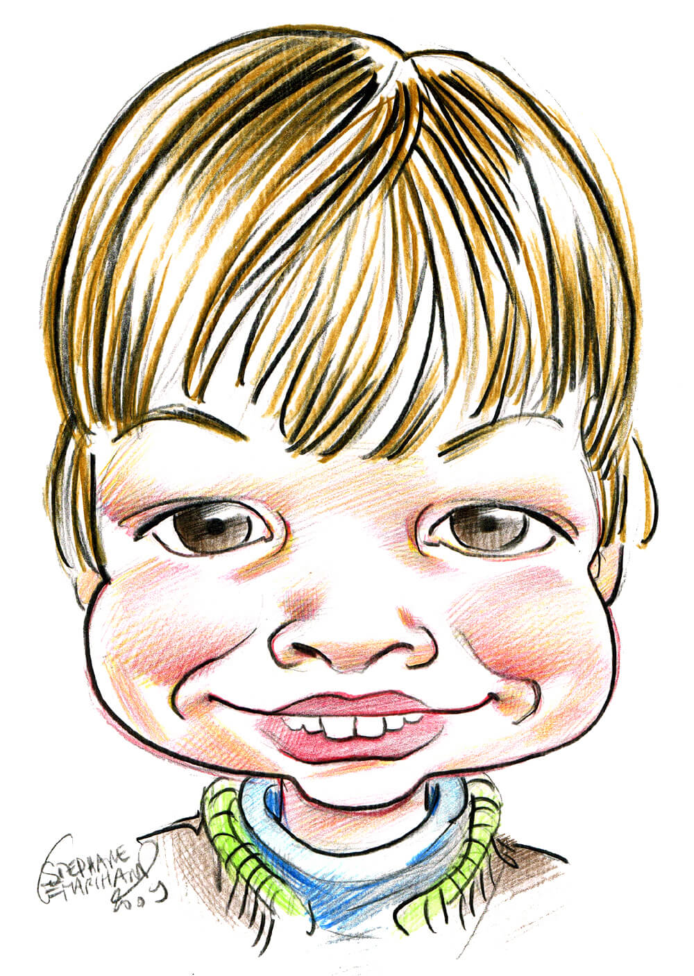 Caricature en couleur enfant