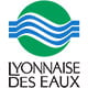 Logo de la Lyonnaise des Eaux avec des ondes bleues et vertes symbolisant l'eau.