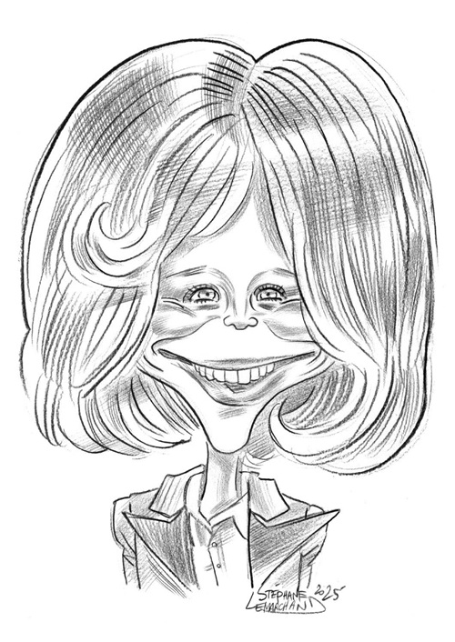 Brigitte Macron, caricature