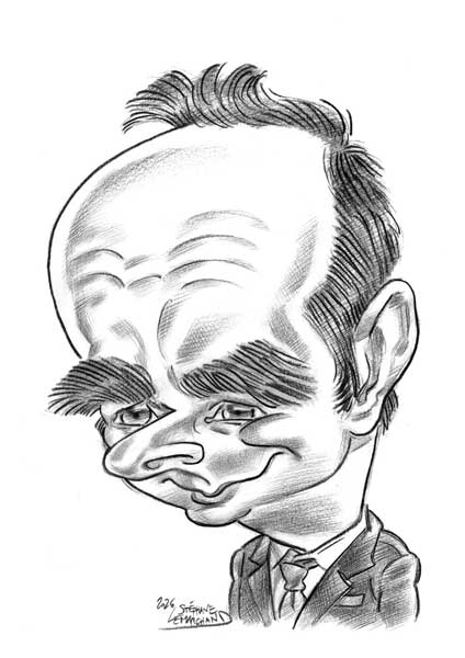 Caricature de Sébastien Lecornu, 1er ministre